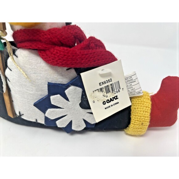 Ganz EX6353 Stuffed/Beans Penguin Splits Happy Holiday Shelf Sitter 6.5"H x 10"W - Picture 4 of 8